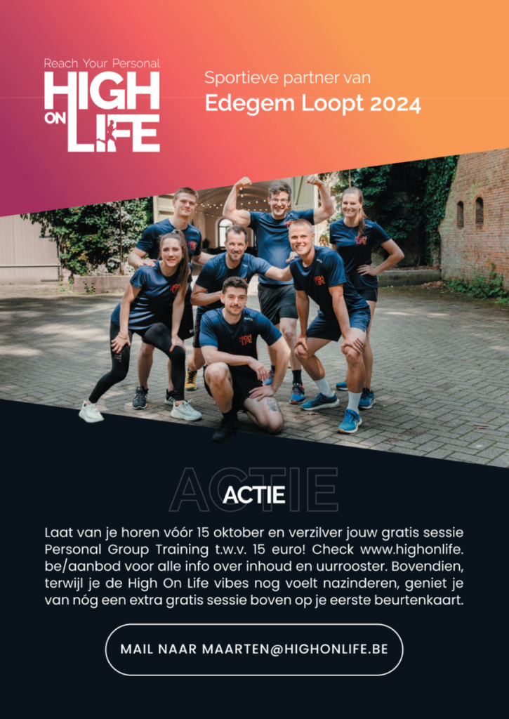 High On Life flyer Edegem Loopt 2024 - recto