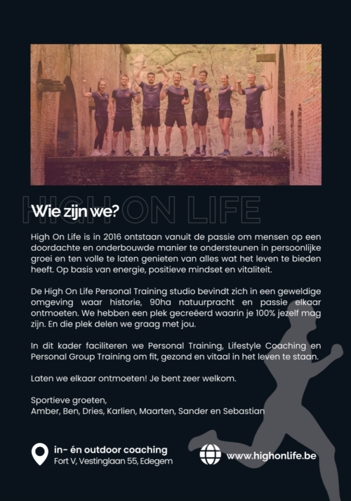 High On Life flyer Edegem Loopt 2024 - verso